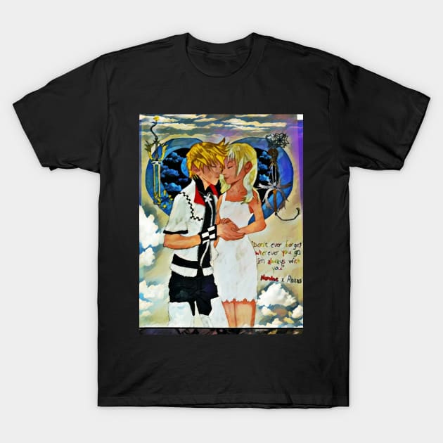 Roxas and Namine Forever T-Shirt by wonderwoman0317